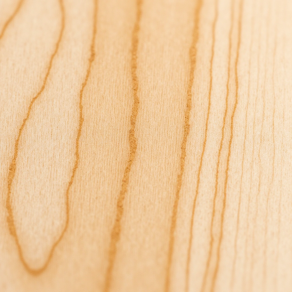 Close-up of beech wood grain texture showing natural wood patterns and finish quality